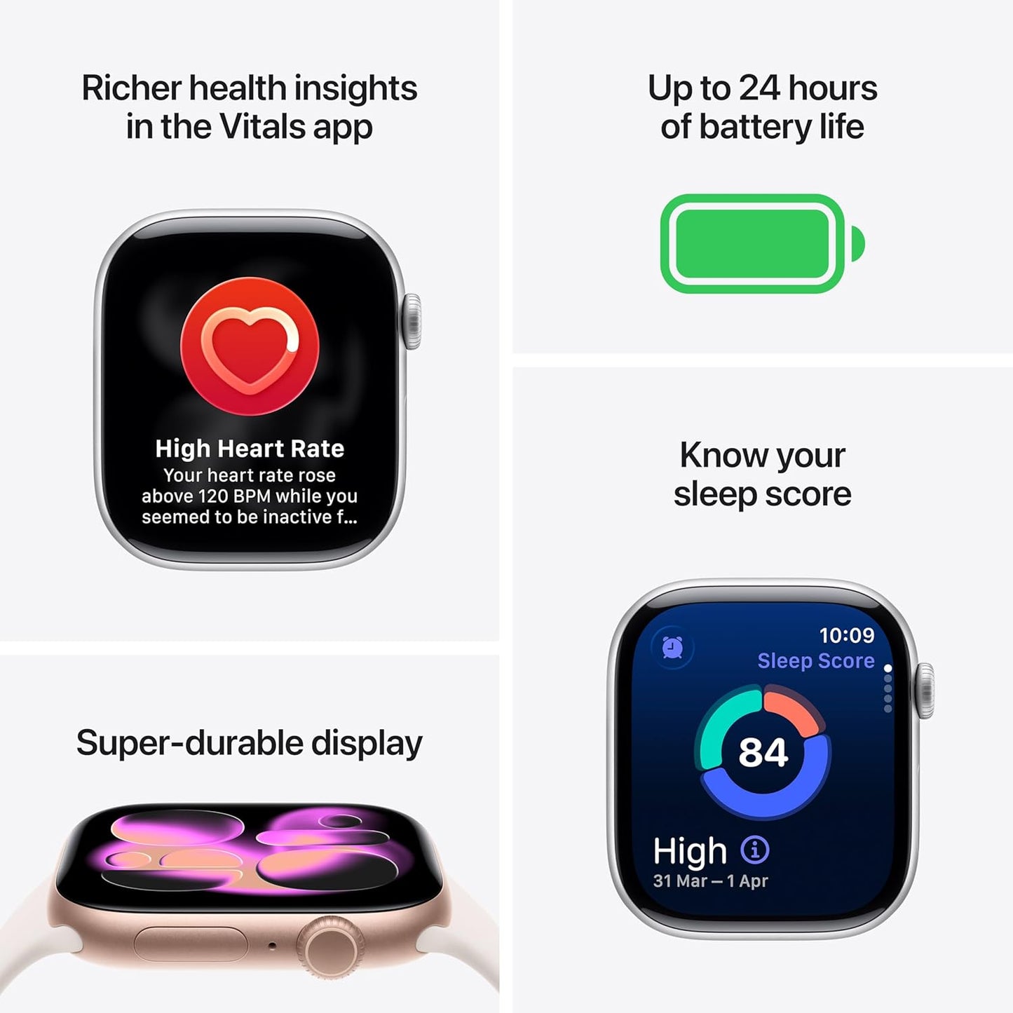 EthoWatch Series 11 Smartwatch 46MM – 1.91" Full Touch Display, Bluetooth Calling, Serial number working, Heart Rate Monitor, 6-Day Battery, Hassle-Free Warranty With ON /OFF Logo and FREE 2 Stylish Watch Strap